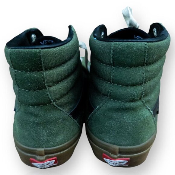 Vans Sk8-Hi MTE Collection Green Suede HighTops Insulated Interior Men Size 10.5 - Picture 5 of 16
